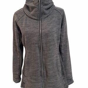 Lululemon Scuba Heather Gray Zip-Up Funnel Neck Jacket